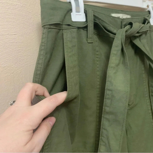 Madewell Griff Superwide-Leg Cargo Pants in Garment Dye Green Size 26 NWT New - Picture 6 of 14